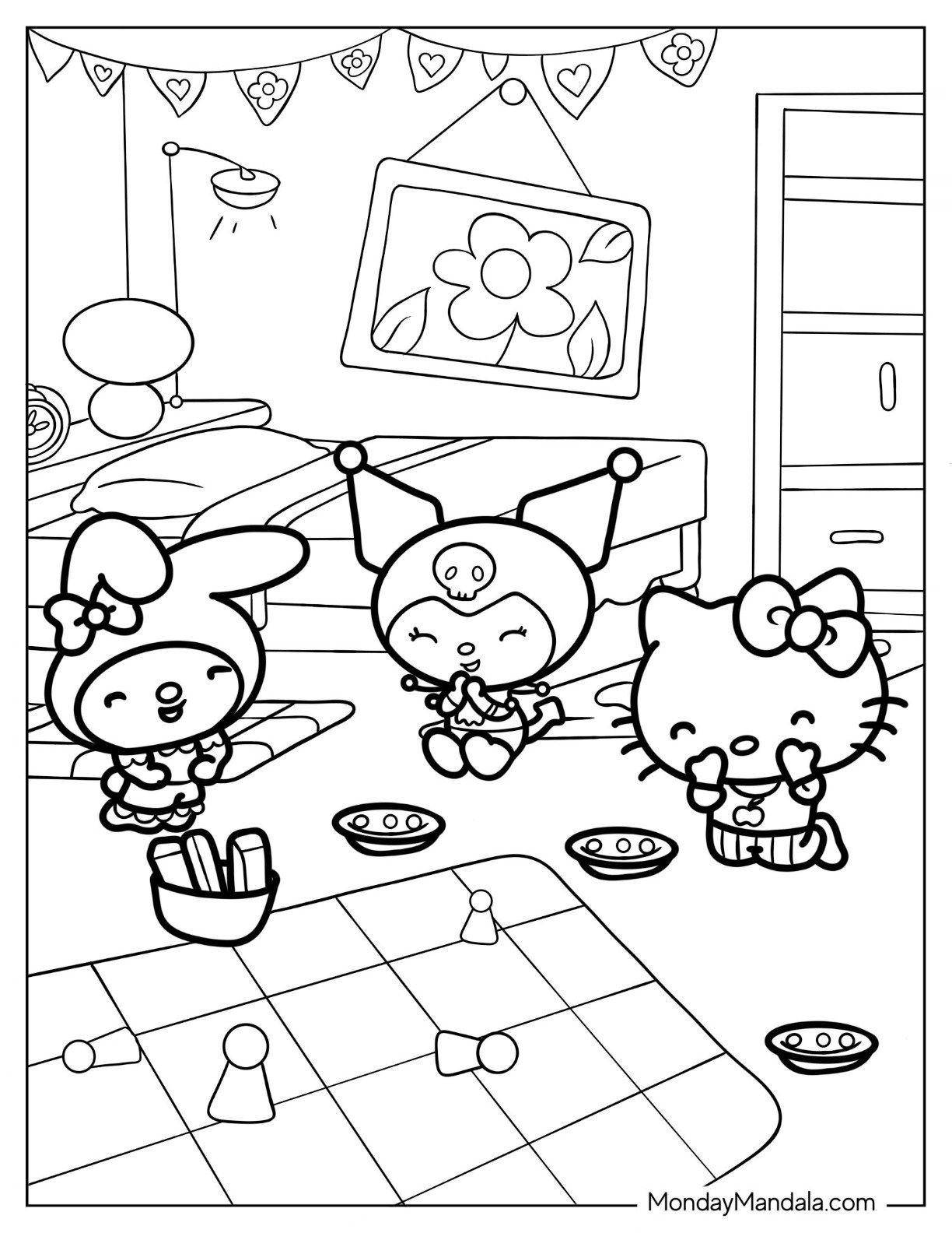22 Kuromi Coloring Pages Free PDF Printables 