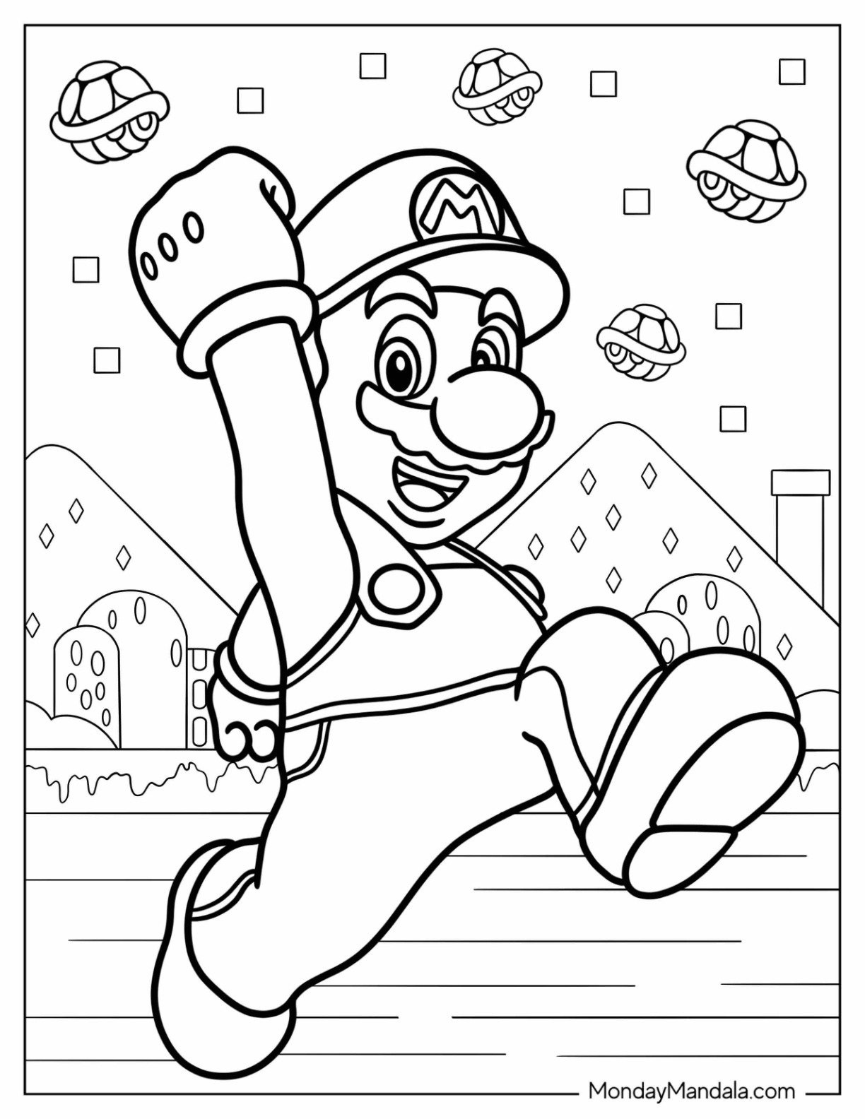 22 Nintendo Coloring Pages Free PDF Printables 