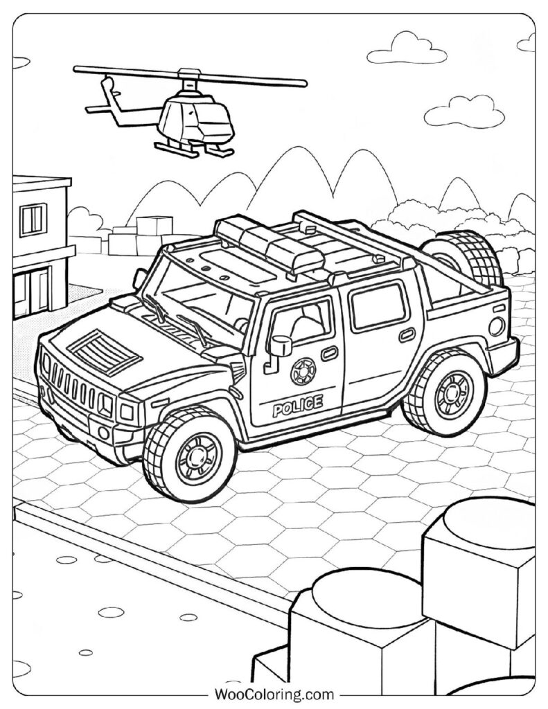 22 Police Car Coloring Pages Free PDF To Print Woo Coloring