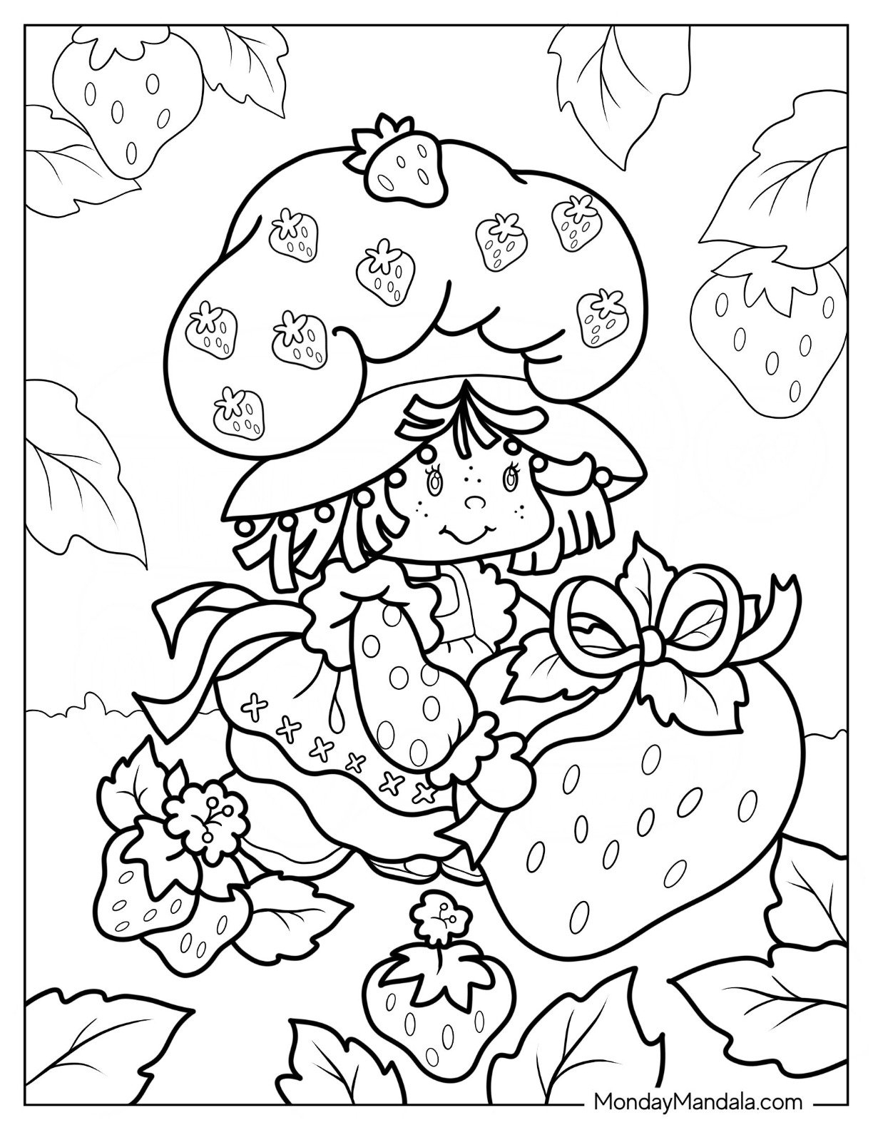 22 Strawberry Shortcake Coloring Pages Free PDF Printables 