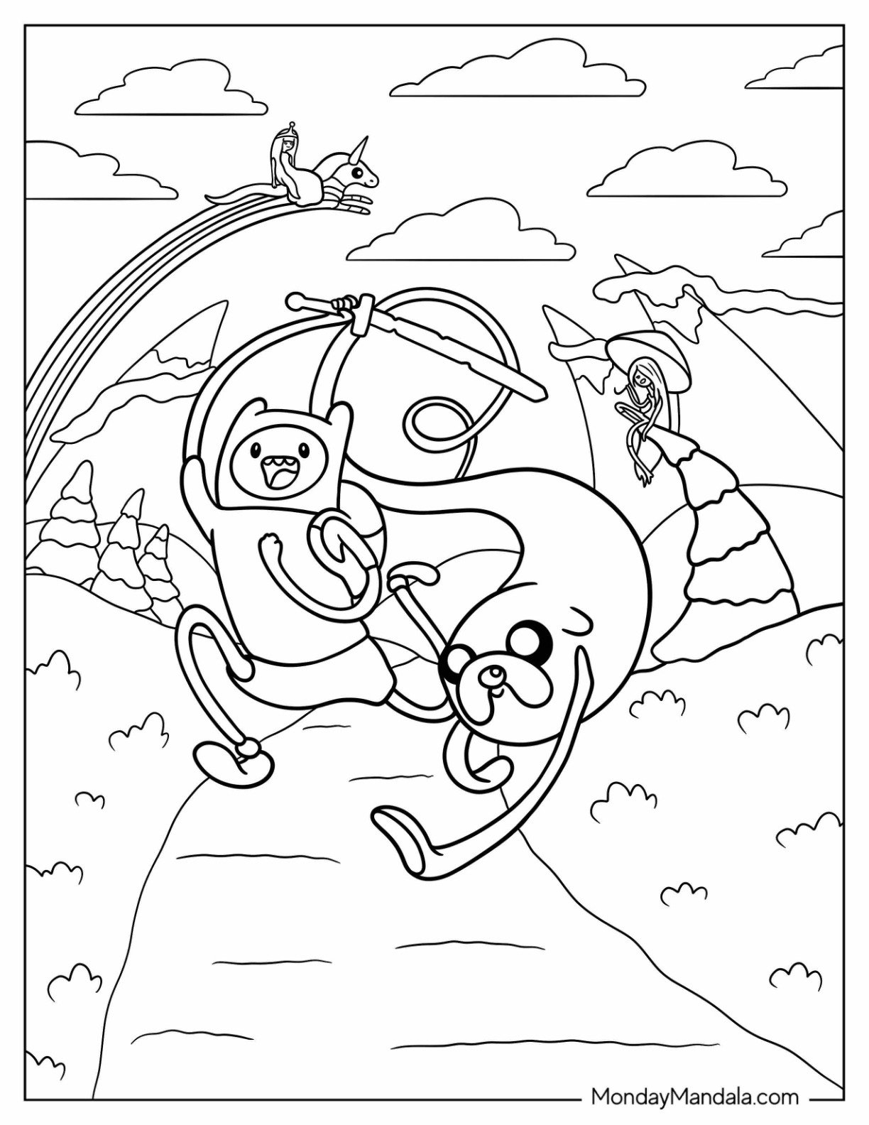 24 Adventure Time Coloring Pages Free PDF Printables 