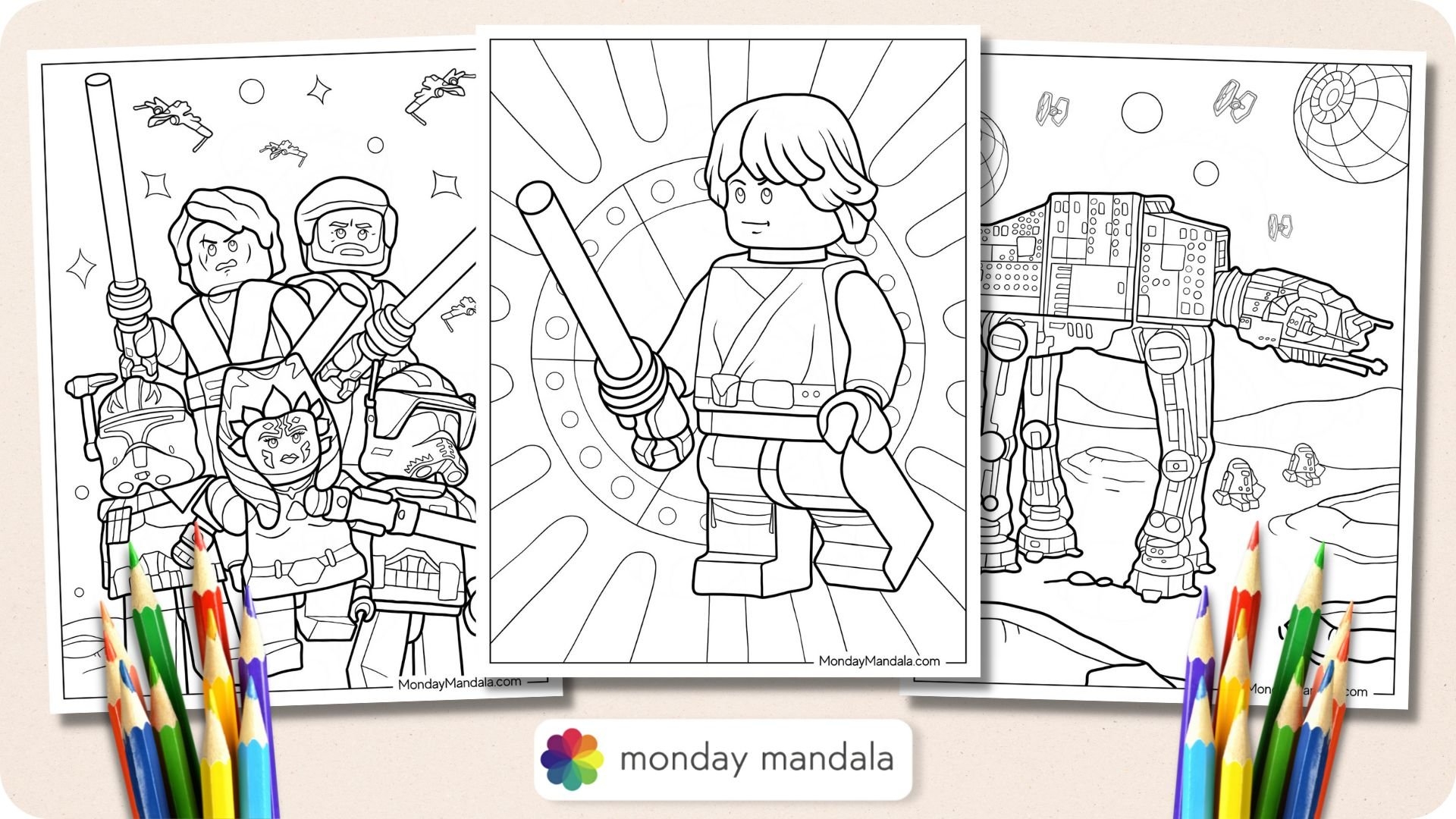 24 Lego Star Wars Coloring Pages Free PDF Printables 