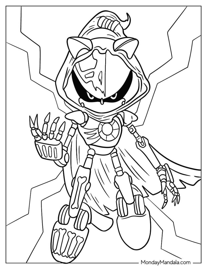 24 Metal Sonic Coloring Pages Free PDF Printables 24 Metal Sonic Coloring Pages Free PDF Printables