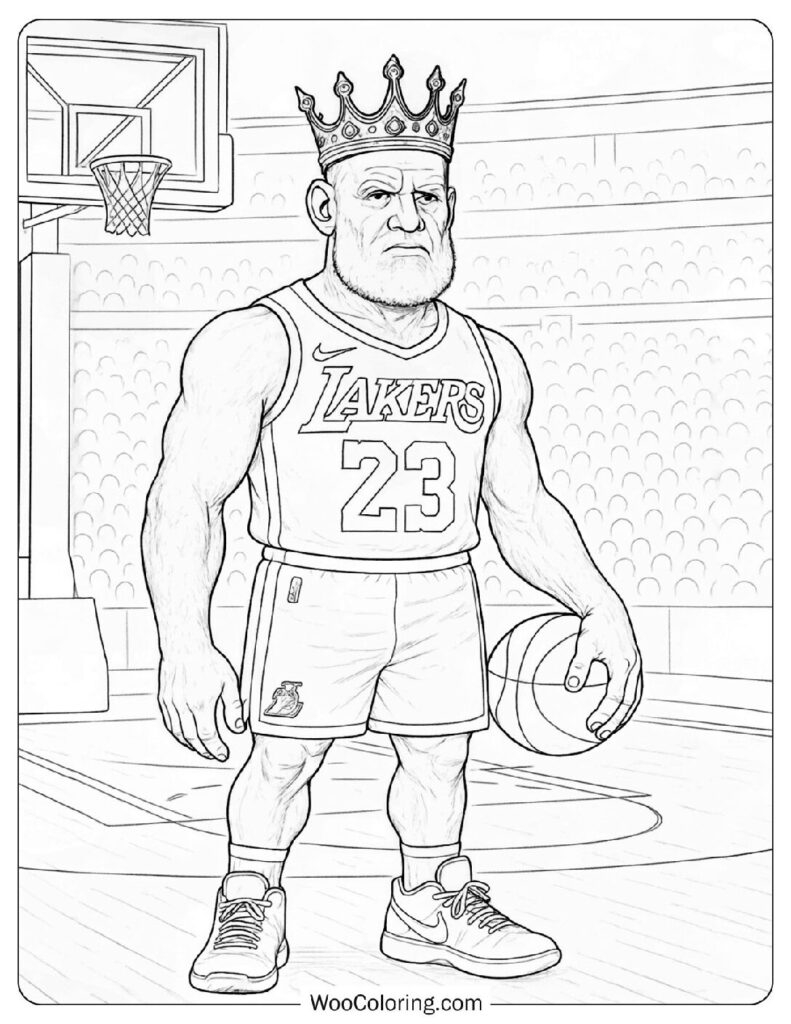 24 NBA Basketball Coloring Pages Free PDF To Print Woo Coloring