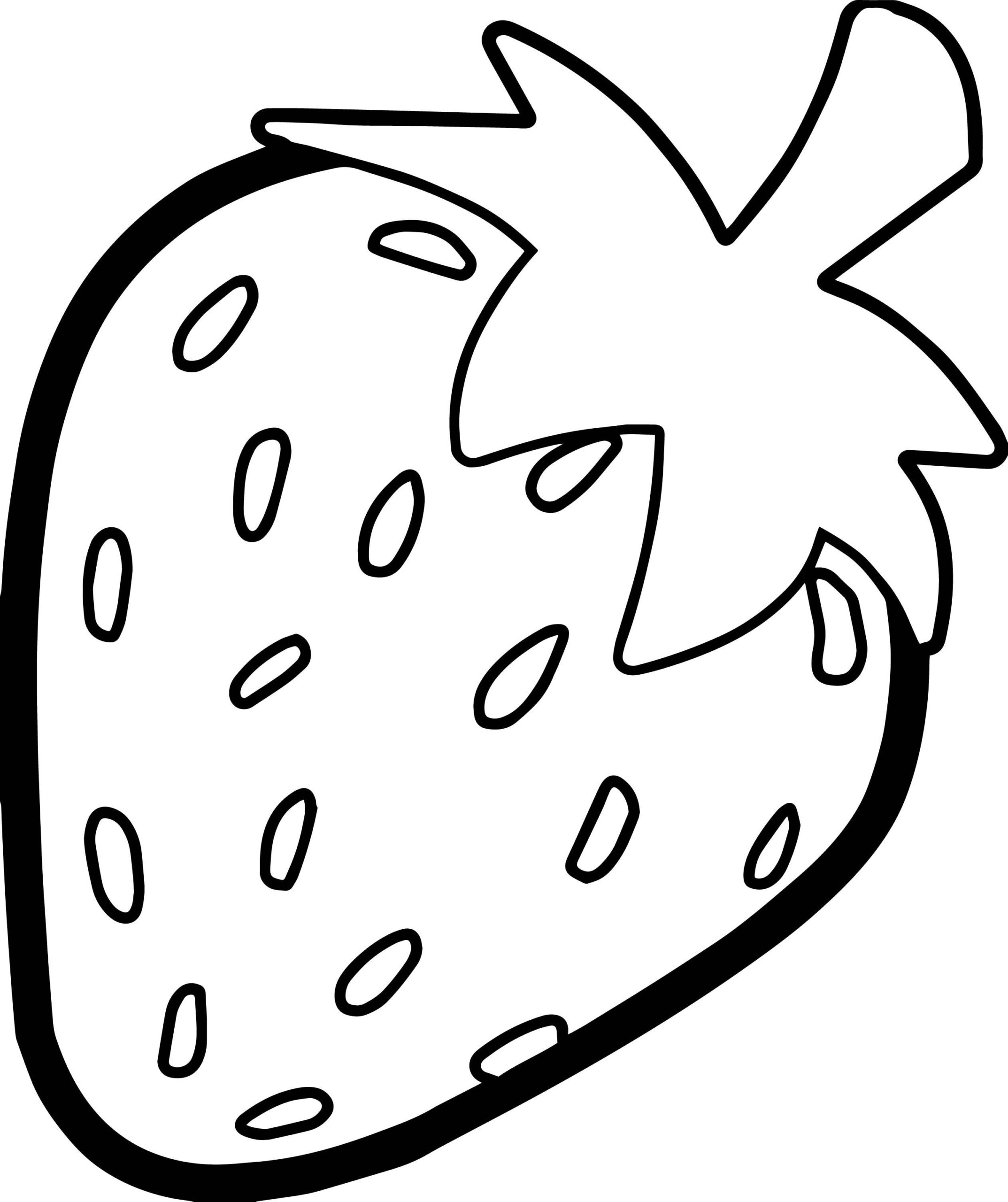coloring picture of a strawberry