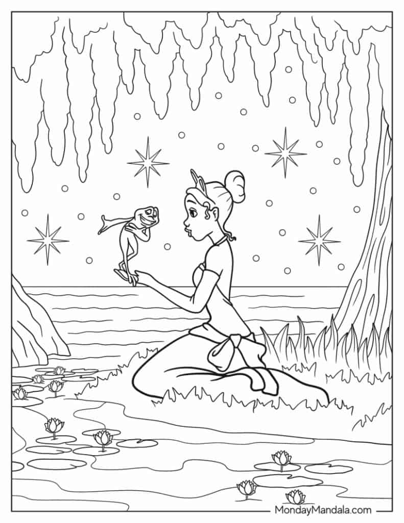 24 Princess The Frog Coloring Pages Free PDF Printables 24 Princess The Frog Coloring Pages Free PDF Printables