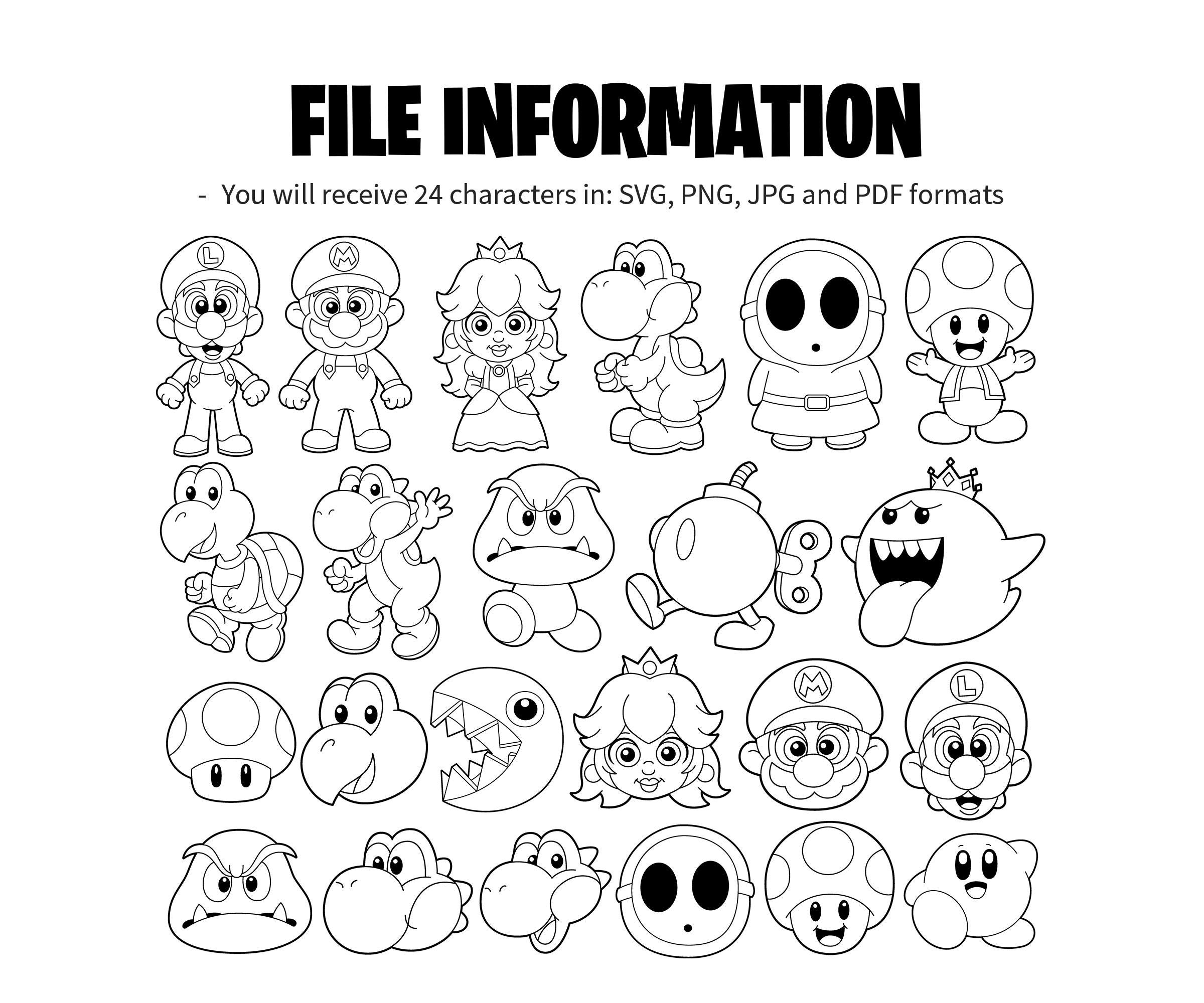 mario characters coloring pages mario characters coloring pages