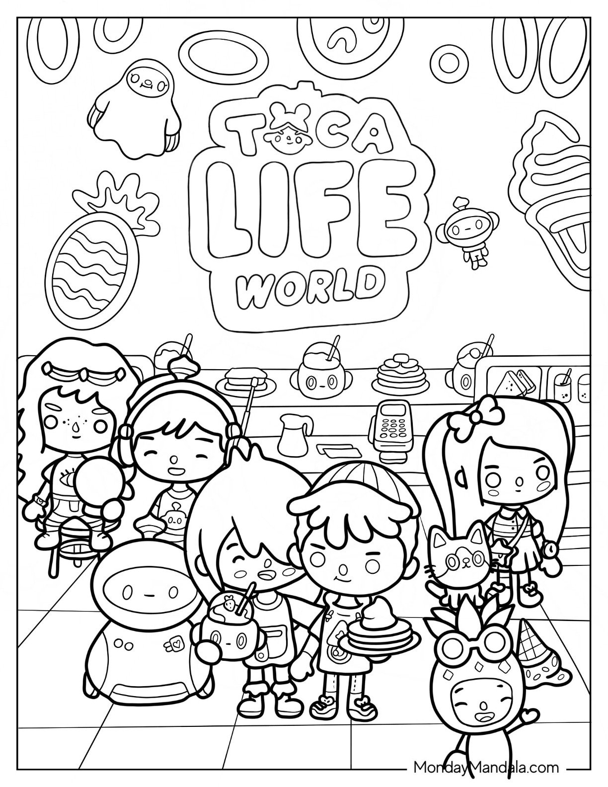 24 Toca Boca Coloring Pages Free PDF Printables 