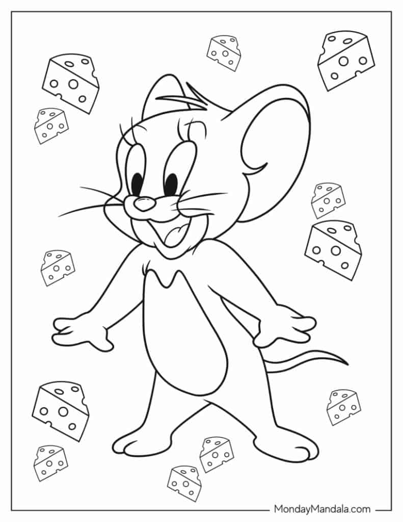 24 Tom And Jerry Coloring Pages Free PDF Printables 