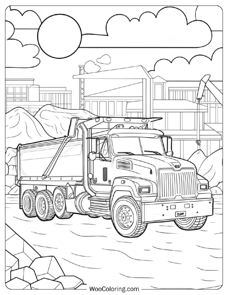 24 Truck Coloring Pages Free PDF To Print Woo Coloring