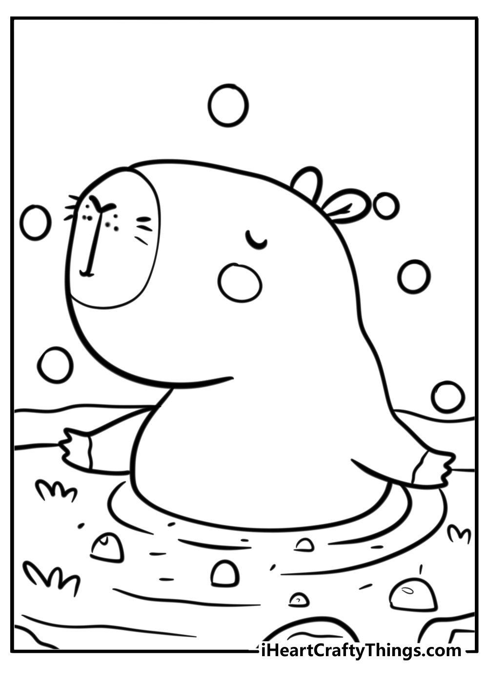 capybara coloring sheets free