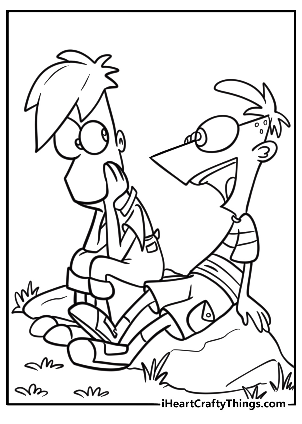 25 Free Phineas And Ferb Coloring Pages For Kids