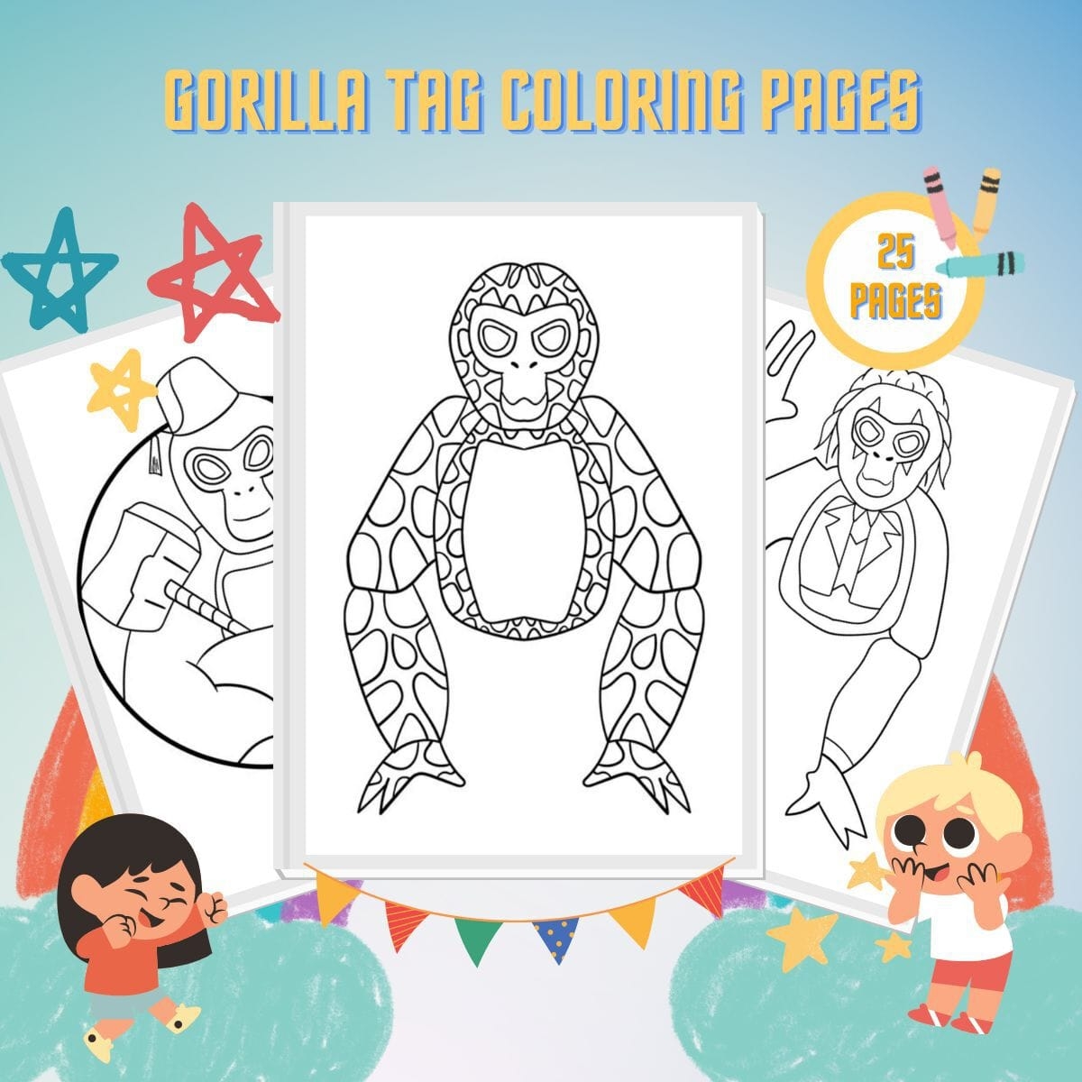 25 Gorilla Tag Coloring Pages Free PDF Printables For Kids
