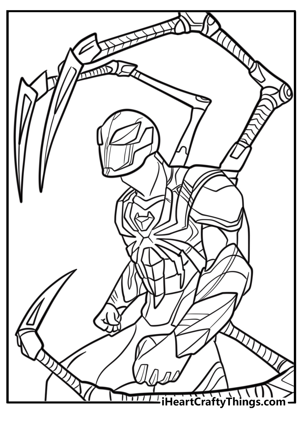 25 Iron Spider Coloring Pages Printable Free PDF Sheets