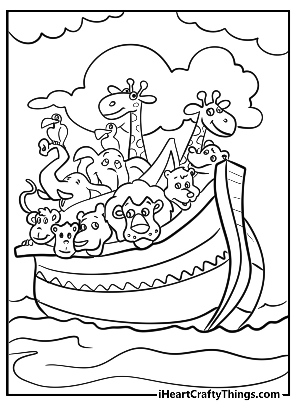 noah's ark coloring pages