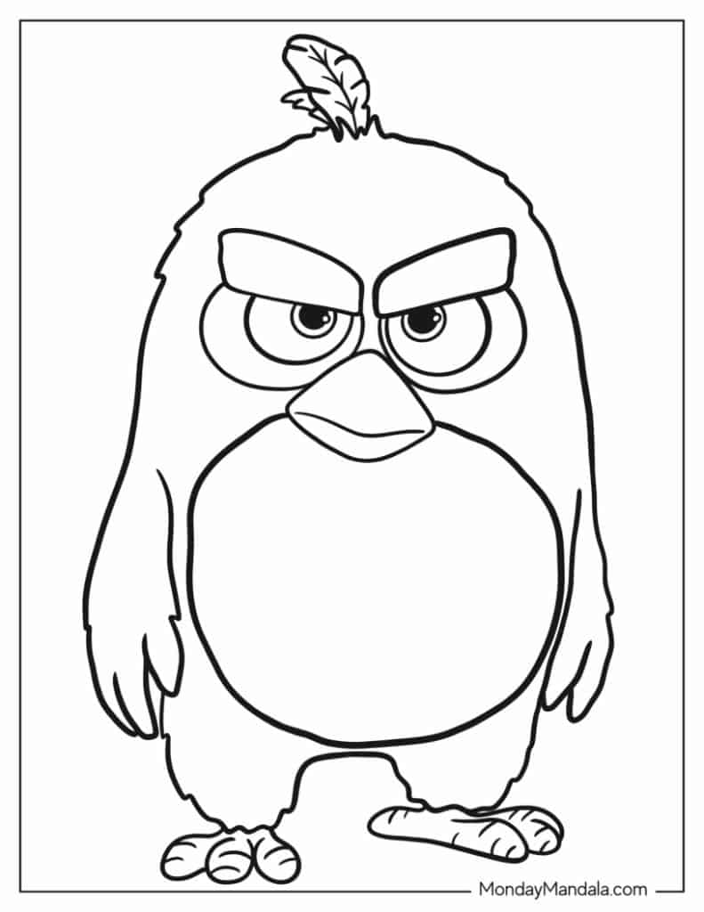 26 Angry Birds Coloring Pages Free PDF Printables 