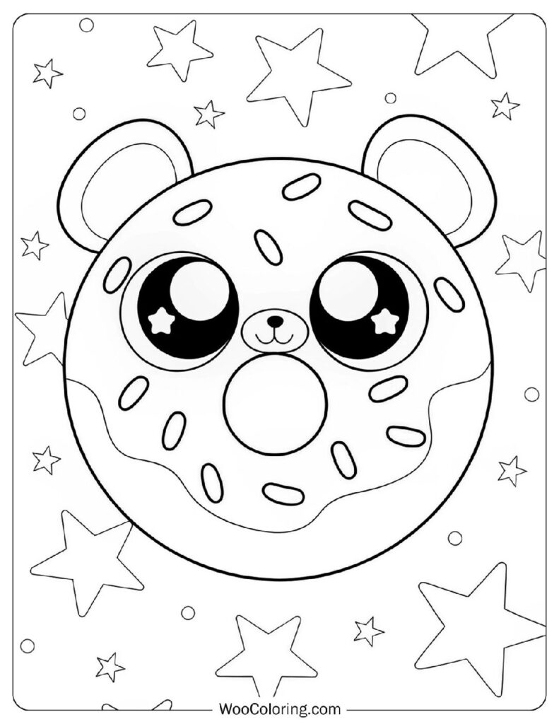 coloring pages of doughnuts