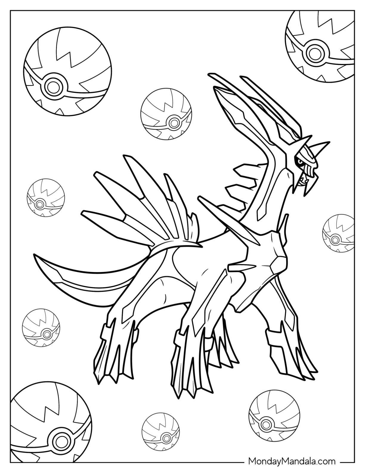 legendary pokemon coloring pages