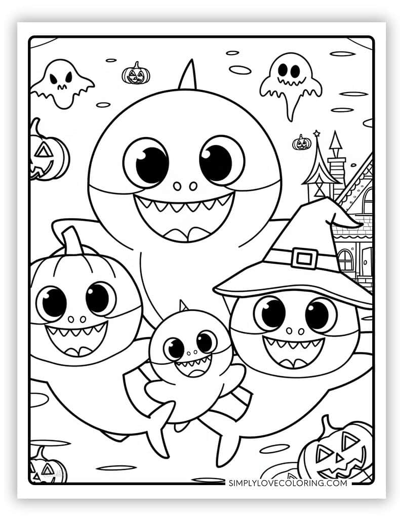 27 Baby Shark Coloring Pages Free PDF Printables Simply Love Coloring