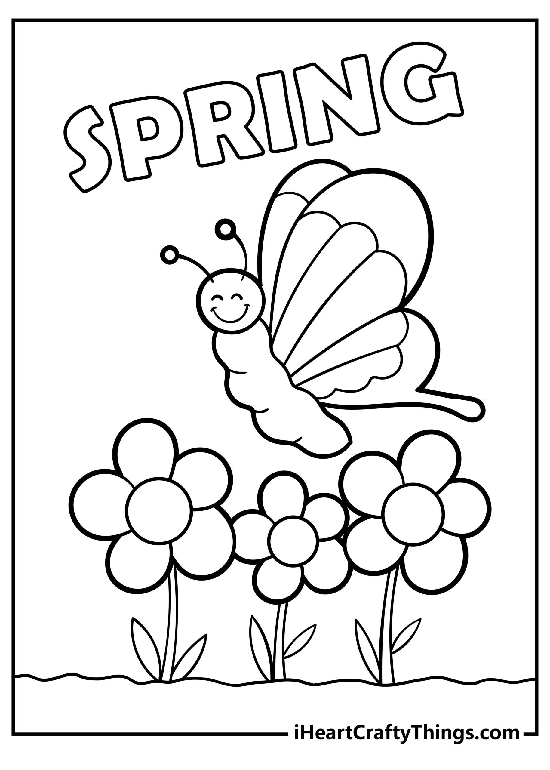 free spring coloring pages