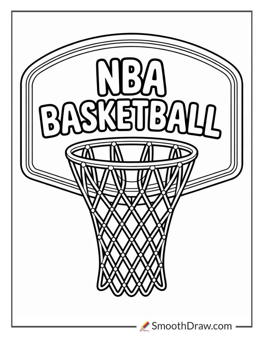 28 NBA Coloring Pages Smooth Draw