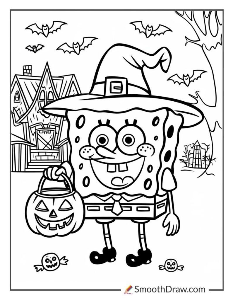 spongebob printable coloring pages