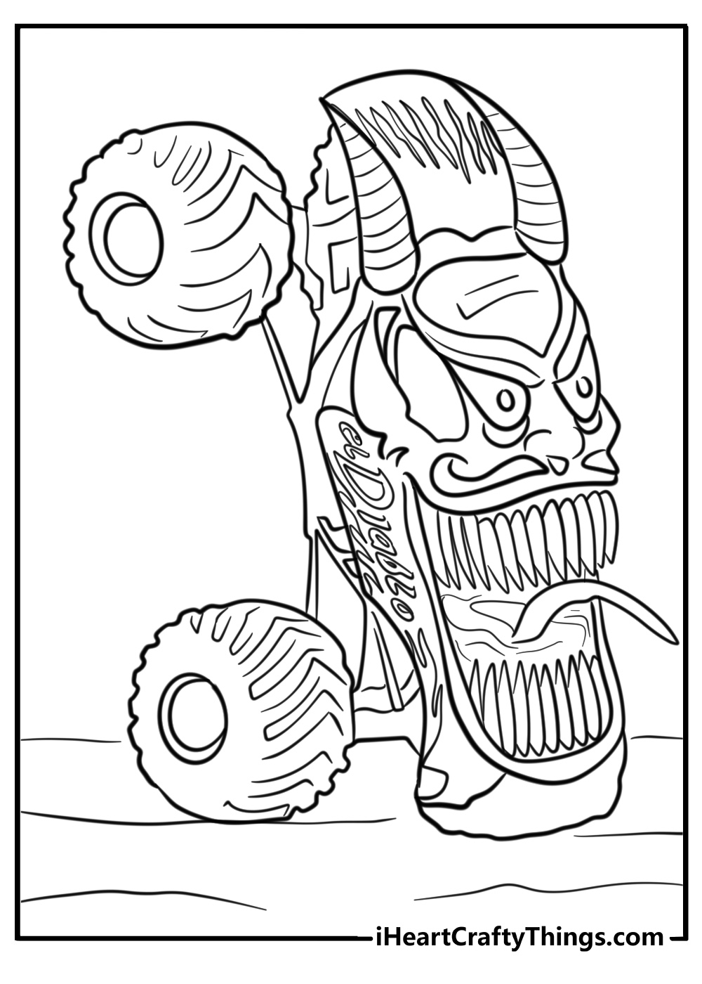 monster truck coloring pages