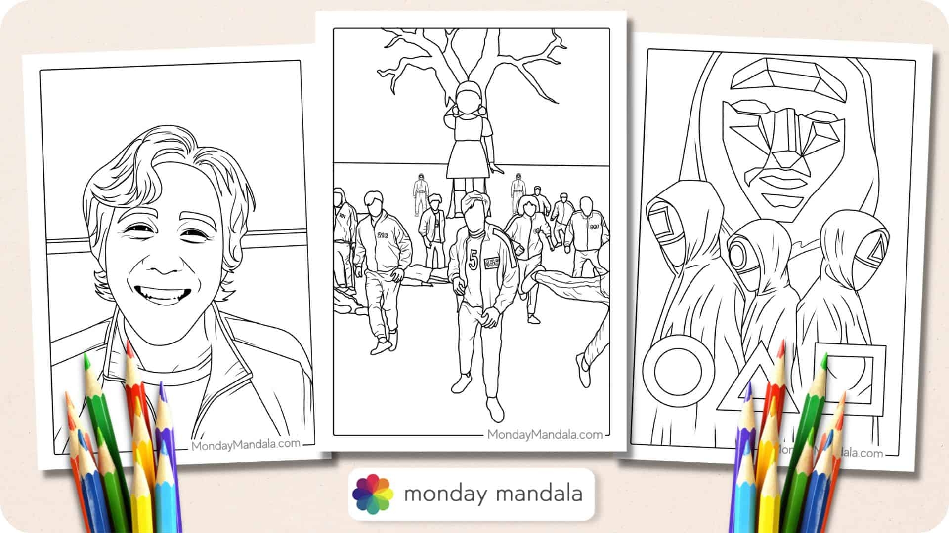 29 Squid Game Coloring Pages Free PDF Printables