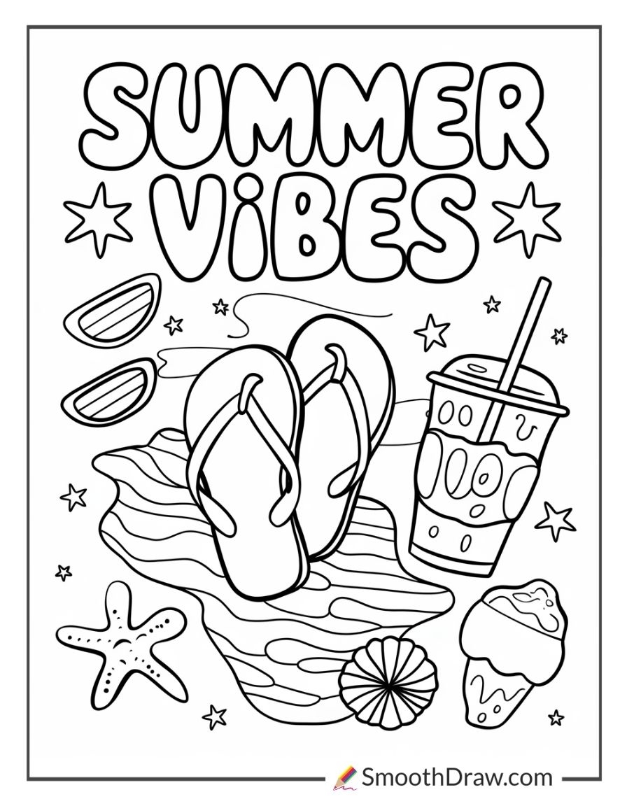 summer coloring pages printable pdf
