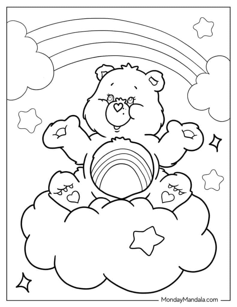 30 Care Bears Coloring Pages Free PDF Printables 