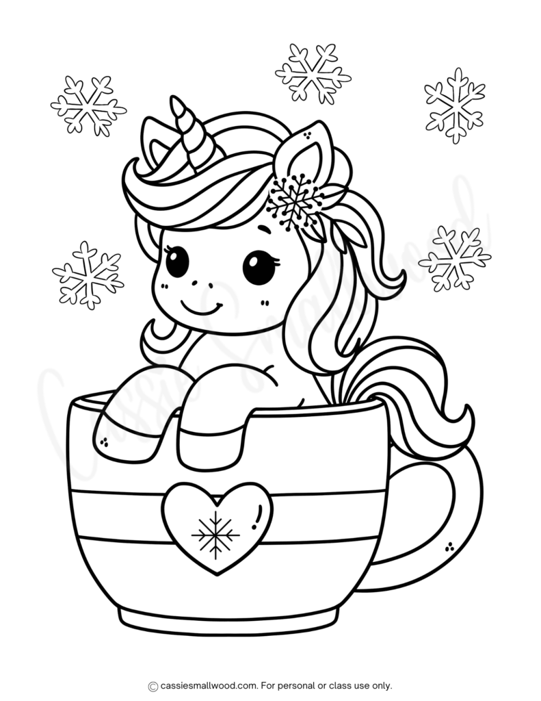 winter coloring pages free printable