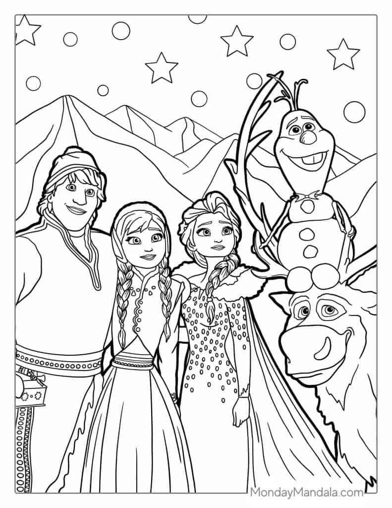 frozen 2 coloring pages