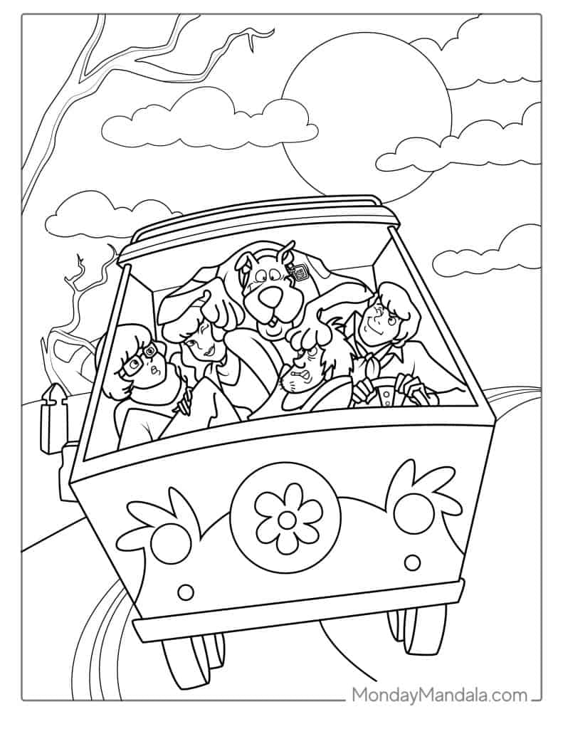 coloring pages of scooby doo coloring pages of scooby doo