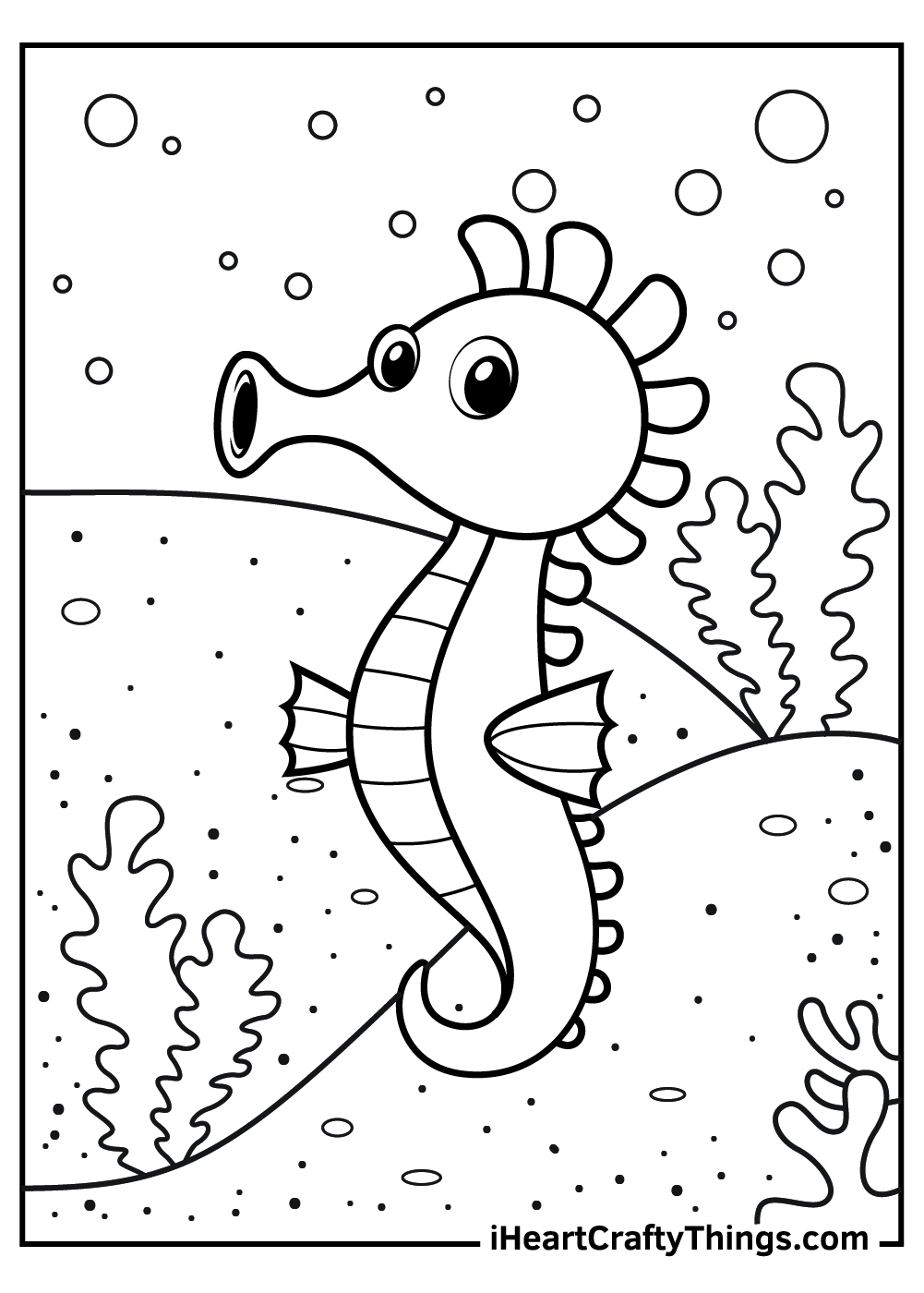 30 Seahorse Coloring Pages 100 Free Printables 