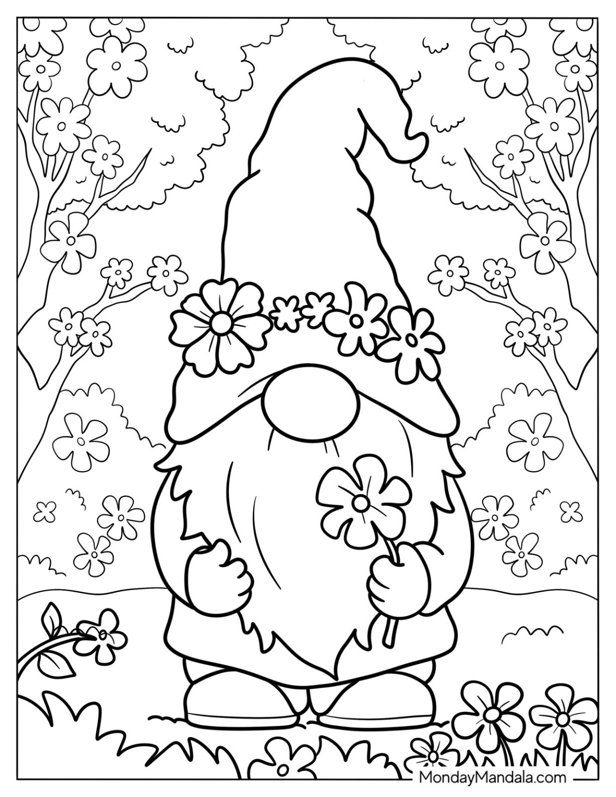 32 Gnome Coloring Pages Free PDF Printables 32 Gnome Coloring Pages Free PDF Printables