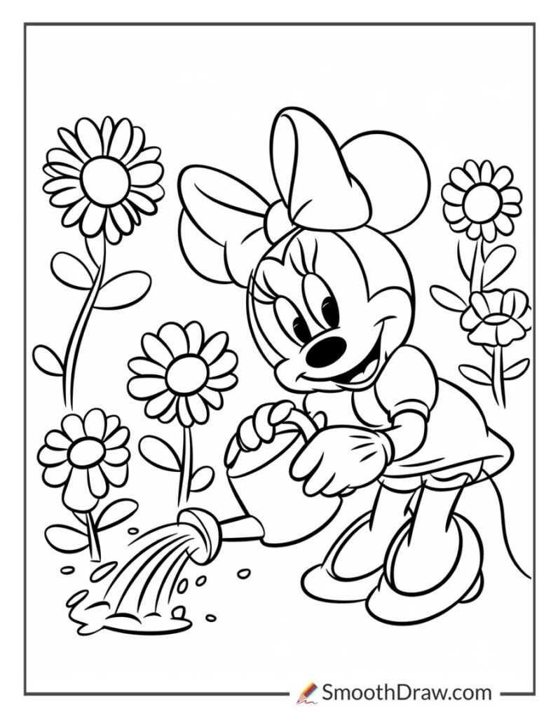 minnie mouse coloring book pages minnie mouse coloring book pages