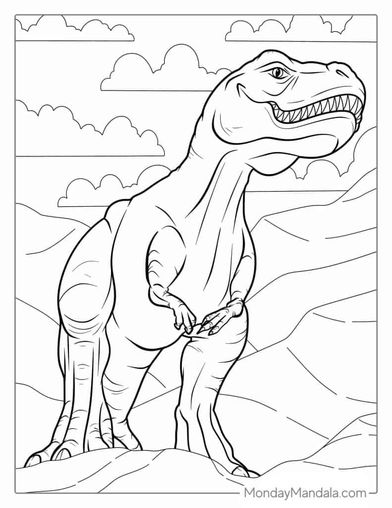 dinosaur coloring pages free