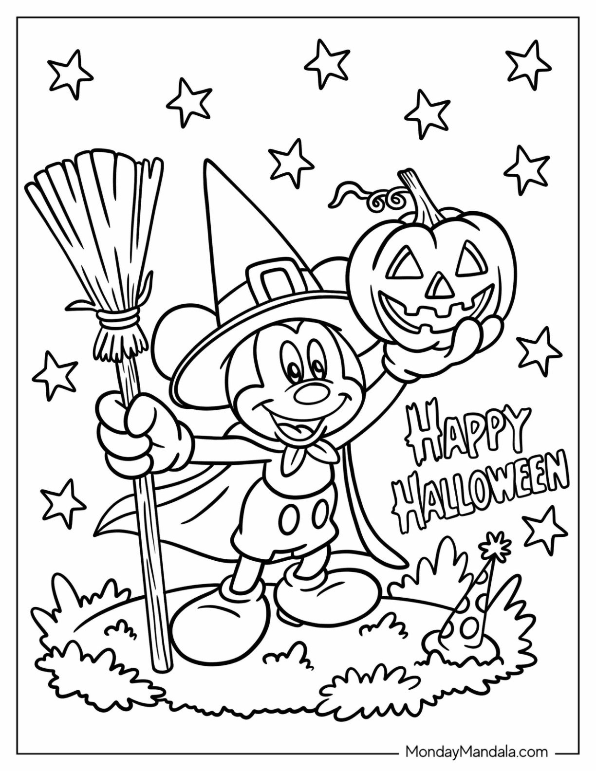 free printable halloween coloring book