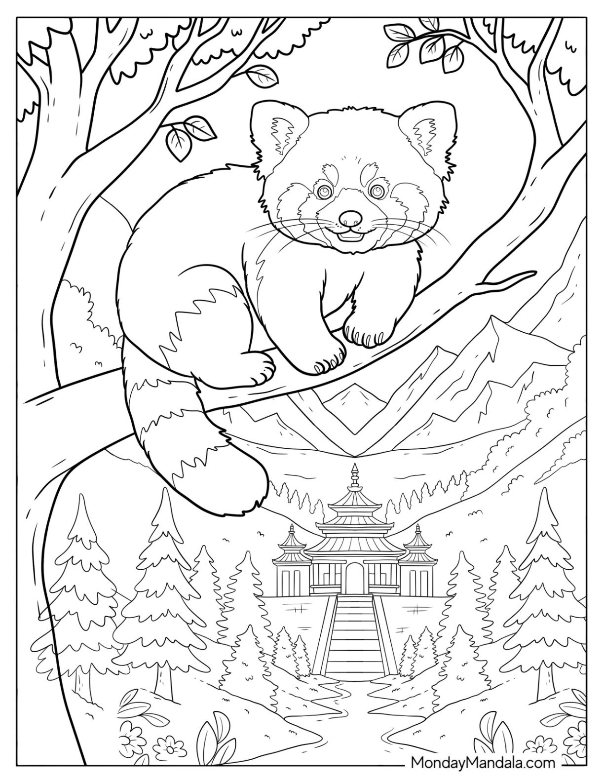 34 Red Panda Coloring Pages Free PDF Printables 