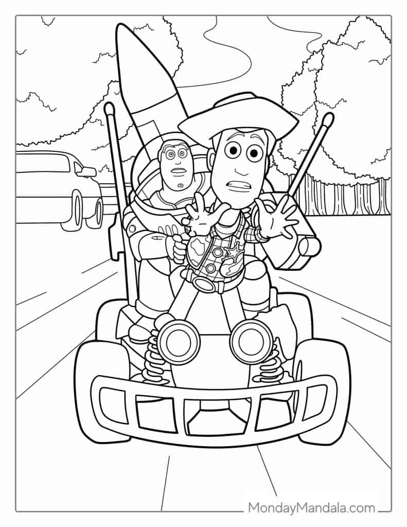 buzz lightyear coloring page