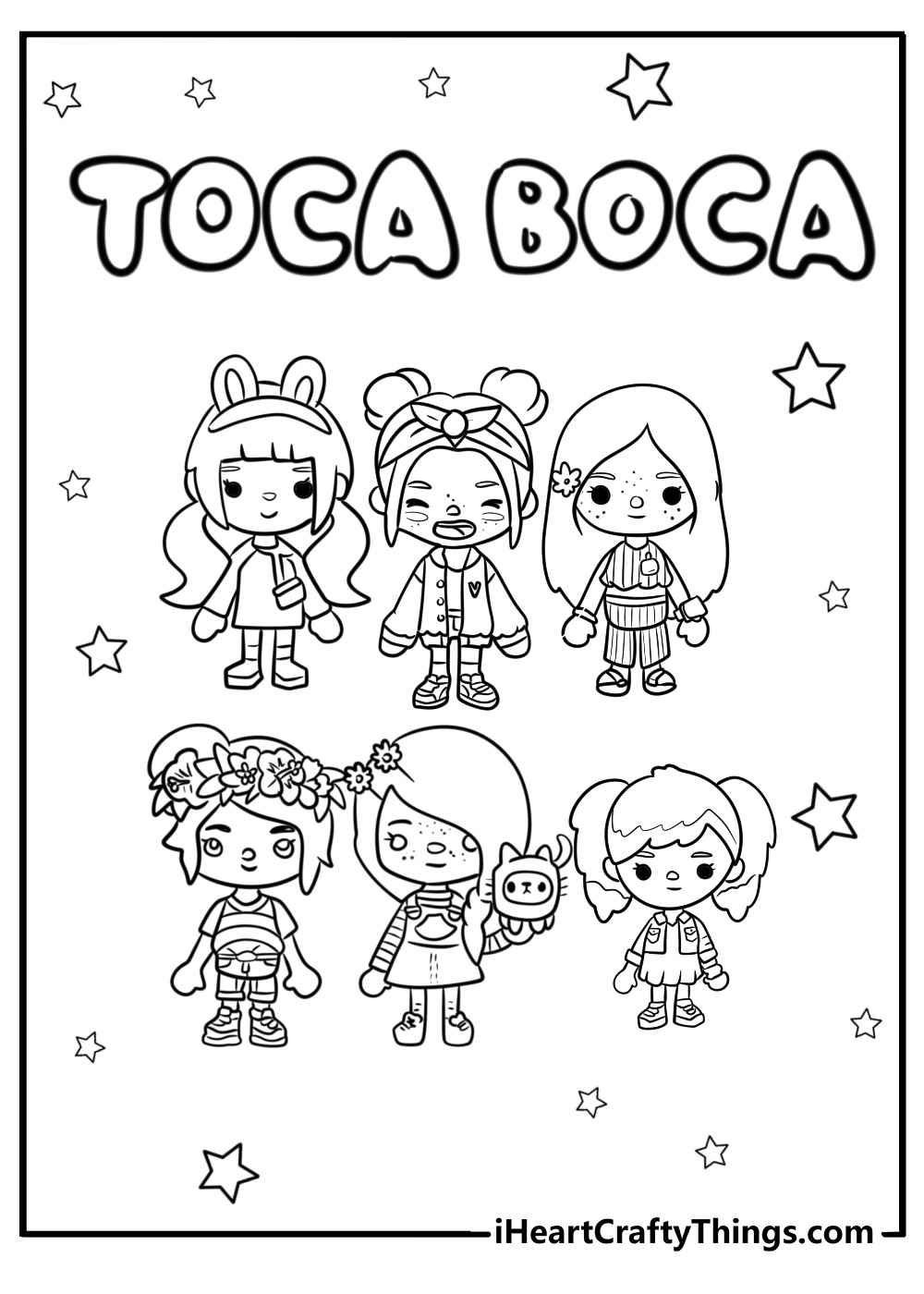 35 Toca Boca Coloring Pages Printable Free PDF 