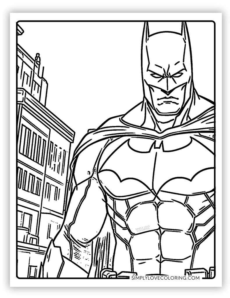 batman coloring pages to print