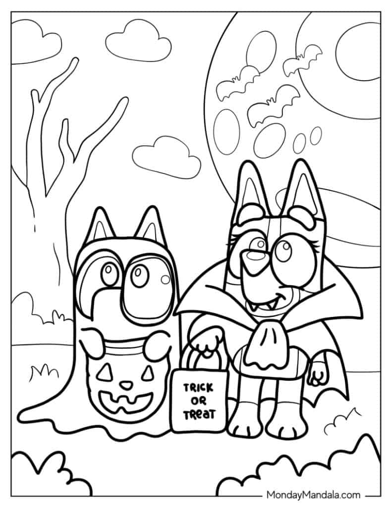 36 Bluey Coloring Pages Free PDF Printables 