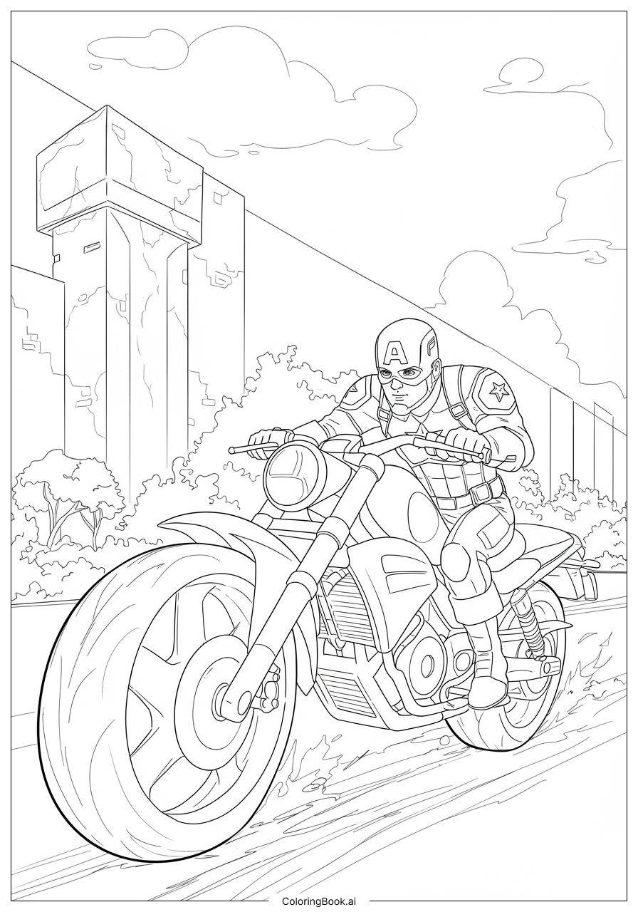 captain america coloring paper