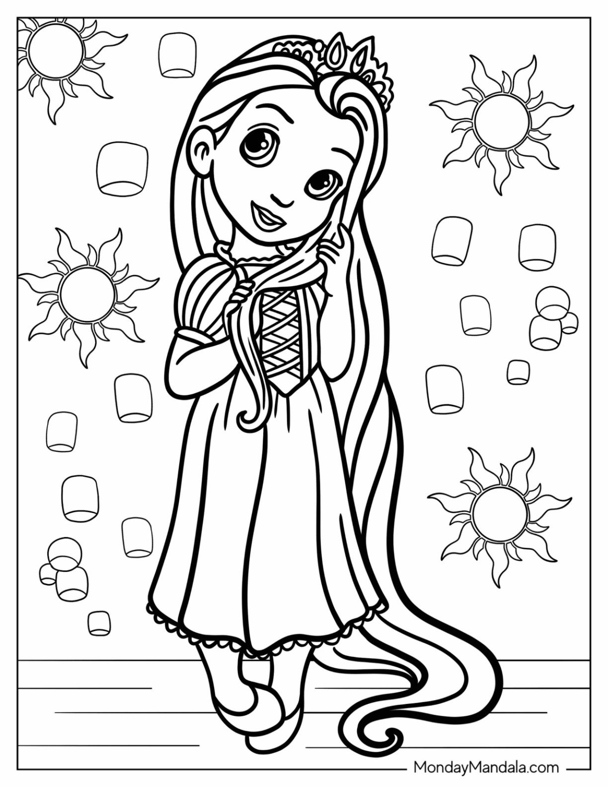 36 Disney Princess Coloring Pages Free PDF Printables 