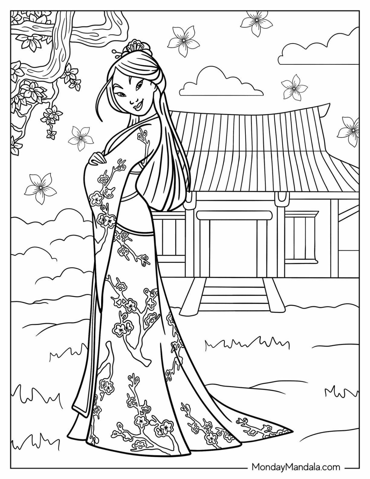 print princess coloring pages