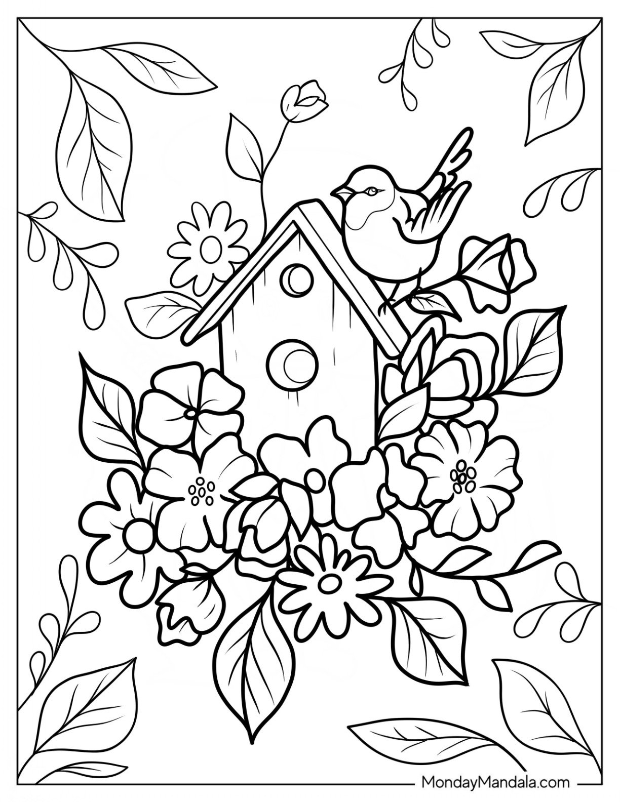 free printable spring coloring pages