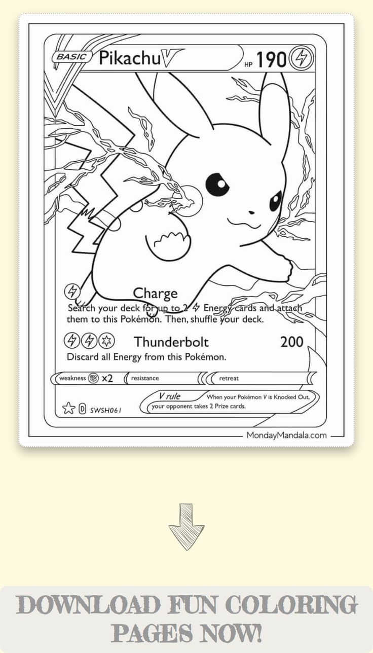 pokemon cards coloring pages