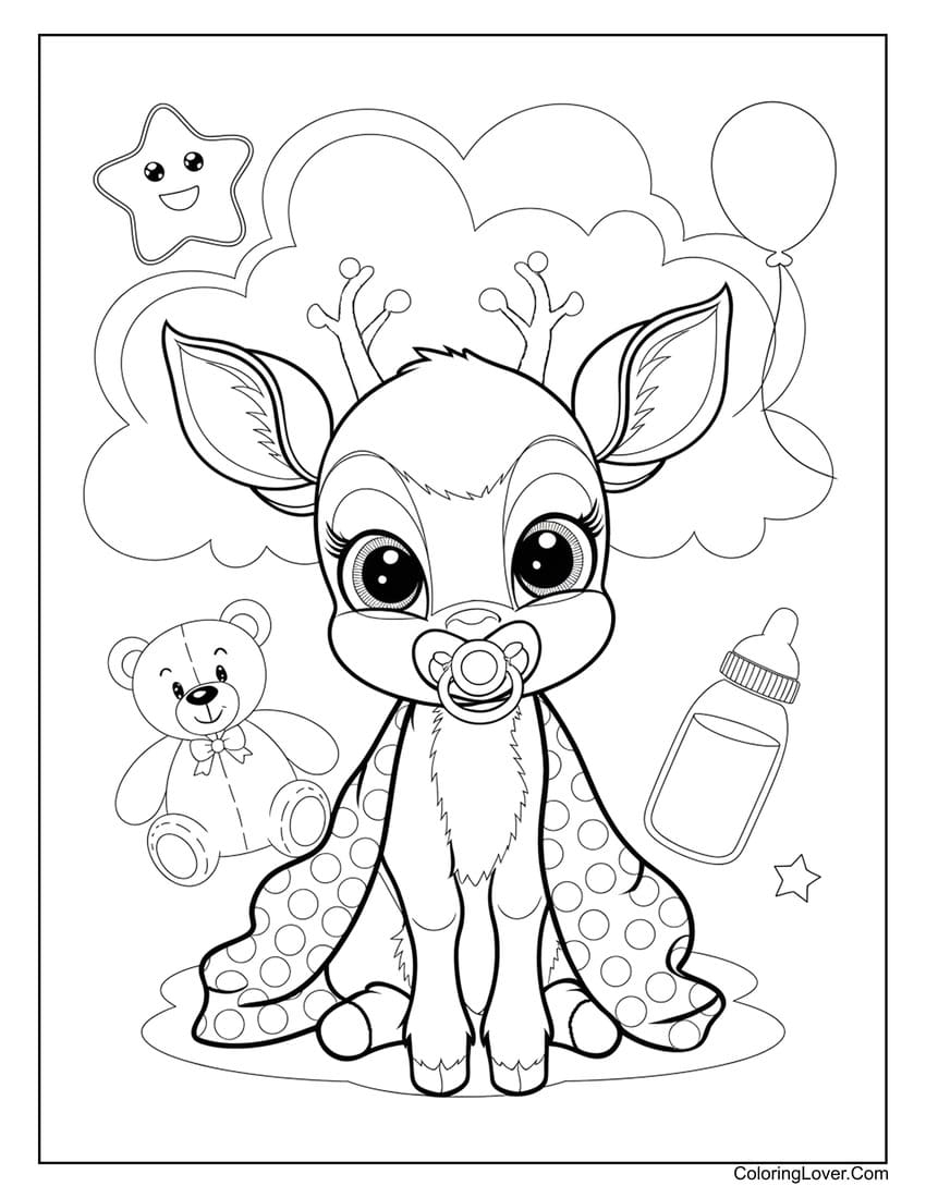 40 Deer Coloring Pages Free Printables For All Ages 