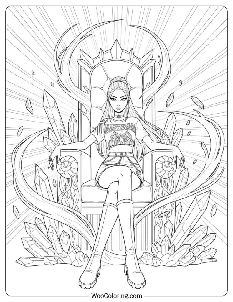 kpop demon hunter coloring pages